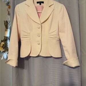 Prague Women's Light Pink Textured Blazer